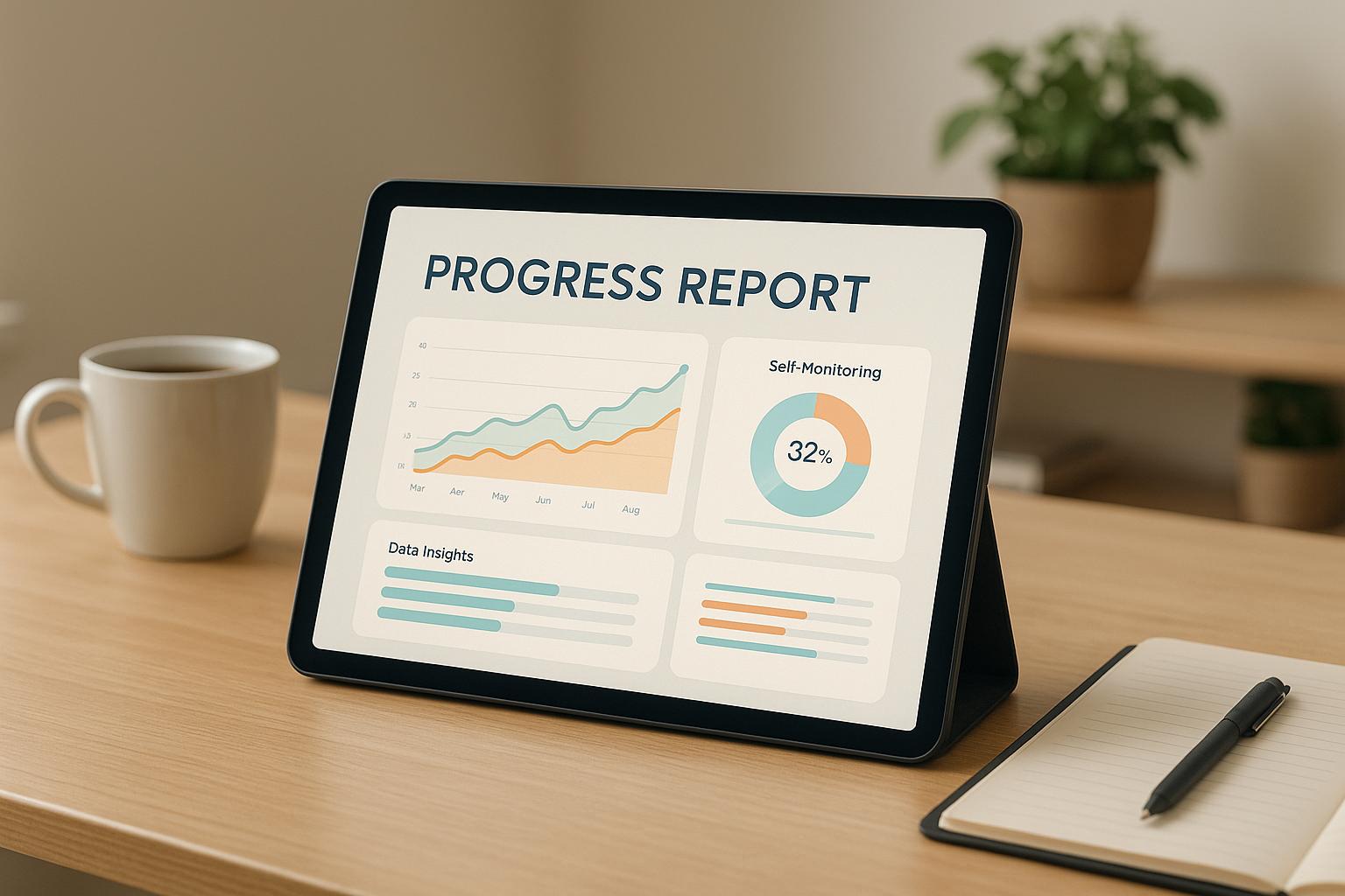 How AI Progress Reports Improve Self-Monitoring